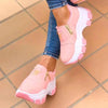 Luxury Women Blue Espadrilles New Solid Color Thick Bottom Zipper Walking Women's Shoes Slip-on High Top Sneakers Round Toe Thick Sole Zipper Ballet Flats Flat Skate Walking Shoes by Stevvex