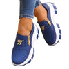 Luxury Women Blue Espadrilles New Solid Color Thick Bottom Zipper Walking Women's Shoes Slip-on High Top Sneakers Round Toe Thick Sole Zipper Ballet Flats Flat Skate Walking Shoes by Stevvex
