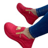 Luxury Women Blue Espadrilles New Solid Color Thick Bottom Zipper Walking Women's Shoes Slip-on High Top Sneakers Round Toe Thick Sole Zipper Ballet Flats Flat Skate Walking Shoes by Stevvex