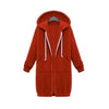 Luxury Women's Autumn Winter Thickening Hoodies Leisure Loose Hooded Jackets Pockets Plus Size Sweatshirt Sports Dresses Outwear Women's Hooded Flannel Jacket Casual Fleece Windbreaker Hoodie by Stevvex