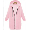 Luxury Women's Autumn Winter Thickening Hoodies Leisure Loose Hooded Jackets Pockets Plus Size Sweatshirt Sports Dresses Outwear Women's Hooded Flannel Jacket Casual Fleece Windbreaker Hoodie by Stevvex