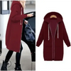 Luxury Women's Autumn Winter Thickening Hoodies Leisure Loose Hooded Jackets Pockets Plus Size Sweatshirt Sports Dresses Outwear Women's Hooded Flannel Jacket Casual Fleece Windbreaker Hoodie by Stevvex