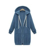 Luxury Women's Autumn Winter Thickening Hoodies Leisure Loose Hooded Jackets Pockets Plus Size Sweatshirt Sports Dresses Outwear Women's Hooded Flannel Jacket Casual Fleece Windbreaker Hoodie by Stevvex