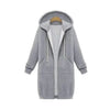 Luxury Women's Autumn Winter Thickening Hoodies Leisure Loose Hooded Jackets Pockets Plus Size Sweatshirt Sports Dresses Outwear Women's Hooded Flannel Jacket Casual Fleece Windbreaker Hoodie by Stevvex