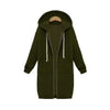 Luxury Women's Autumn Winter Thickening Hoodies Leisure Loose Hooded Jackets Pockets Plus Size Sweatshirt Sports Dresses Outwear Women's Hooded Flannel Jacket Casual Fleece Windbreaker Hoodie by Stevvex