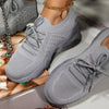 Luxury Women Sneakers Casual Comfortable Mesh Lace-Up Ladies Sport Shoes Chunky Women's Vulcanized Elegant Sneakers Platform Shoes Flats Solid Casual Spring Summer Sneakers by Stevvex