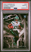 Graded 2022 Panini Chronicles Garrett Wilson #GK7 Gridiron Kings Rookie RC Football Card PSA 10 Gem Mint
