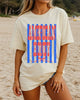 American Honey Stripe Bow Tee by Everyday Customs Co.