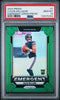 Graded 2024 Panini Prizm Caleb Williams #1 Emergent Green Prizm Rookie RC Football Card PSA 10 Gem Mint by Hall of Fame Sports Memorabilia