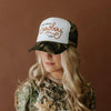 Make America Cowboy Again Camo Trucker Hat by Wild Junkie