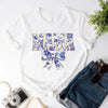 Mama Chinoiserie Coquette Bow T-Shirts – Elegant & Trendy Graphic Tees for Moms by Adorb Custom Tees