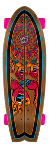 Santa Cruz Mandala Hand Shark Cruzer Complete Skateboard 8.8 x 27.7