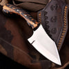 Pinecone Handle Fixed Blade Knife – 4” Stainless Steel Blade | JW SteelCrafts by JW SteelCrafts