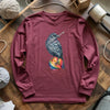 Crochet Crow Long Sleeve T-shirt by YarnMerch