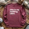 Everyday Knitting Long Sleeve T-shirt by YarnMerch