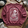 Skeleton Crocheter Tarot Sweatshirt by YarnMerch