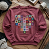 Granny Squares Heart Sweatshirt by YarnMerch