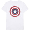 Marvel Comics Captain America Distressed Shield [T-Shirt] by Rock Band Apparel
