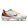 "Maryland" Nike Alpha Huarache Elite 3 Low Cleats by Stadium Custom Kicks