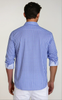 Mauro Long Sleeve Check Tech Shirt - Royal Blue by Buki