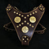 The "Maximus" brown harness by Bestia Dog Gear