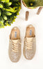 Mayo Glitter Sneaker in Gold
