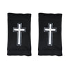 Faith Cross Black Wrist Support Sleeves