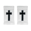 Faith Cross White Wrist Support Sleeves