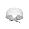 White Bible Verse Tie Headband