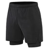 Men 2 In 1 Sport Shorts Quick Dry Jogger Marathon Shorts With Liner Breathable Running Fitness Double Deck Shorts Casual Shorts Gym Sports Fitness Jogging Workout Training Clothes by Stevvex