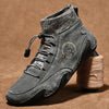 Men Beige Casual Shoes Outdoor Comfy Walking Sneakers Fashion All-Match Sneakers Breathable Cloth Casual Sports Flats Men Lightweight Outdoor Running Sneakers by Stevvex