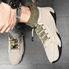 Men Beige Casual Shoes Outdoor Comfy Walking Sneakers Fashion All-Match Sneakers Breathable Cloth Casual Sports Flats Men Lightweight Outdoor Running Sneakers by Stevvex