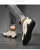 Men Beige Casual Shoes Outdoor Comfy Walking Sneakers Fashion All-Match Sneakers Breathable Cloth Casual Sports Flats Men Lightweight Outdoor Running Sneakers by Stevvex