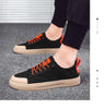 Men Elegant Flat Shoes New Canvas Comfortable Mens Shoes Fashion Sneakers Casual Design Sneakers Comfortable Outdoor Sport Walking Fashion Sneakers by Stevvex