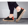 Men Elegant Flat Shoes New Canvas Comfortable Mens Shoes Fashion Sneakers Casual Design Sneakers Comfortable Outdoor Sport Walking Fashion Sneakers by Stevvex