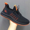 Men Fashion Sneakers Breathable Casual Shoes Orange Sole Mesh Lightweight Trainers Walking Running Tennis Gym Shoes For Mens Non Slip Sport Sneakers by Stevvex
