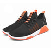 Men Fashion Sneakers Breathable Casual Shoes Orange Sole Mesh Lightweight Trainers Walking Running Tennis Gym Shoes For Mens Non Slip Sport Sneakers by Stevvex