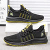 Men Fashion Sneakers Breathable Casual Shoes Orange Sole Mesh Lightweight Trainers Walking Running Tennis Gym Shoes For Mens Non Slip Sport Sneakers by Stevvex