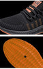 Men Fashion Sneakers Breathable Casual Shoes Orange Sole Mesh Lightweight Trainers Walking Running Tennis Gym Shoes For Mens Non Slip Sport Sneakers by Stevvex