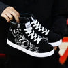 Men Fashion Sneakers Canvas Breathable Cool Street Sneakers Black Blue Red Men's Causal Shoes Comfortable Light Casual High Quality New Fashion Walking Sneakers by Stevvex