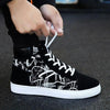 Men Fashion Sneakers Canvas Breathable Cool Street Sneakers Black Blue Red Men's Causal Shoes Comfortable Light Casual High Quality New Fashion Walking Sneakers by Stevvex