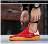 Men's Black Sneakers Mesh Breathable Shoes Male Fashion Black Athletic Footwear Flat Casual Walking Shoes Breathable Casual Shoes Couple Fashion Lace Up Mens Sneakers by Stevvex