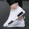 Men's Breathable Running Shoes Casual Fashion Outdoor White Espadrilles Sports Shoes Light Socks Lightweight Breathable Walking Running Shoes Mesh Workout Casual Sports Men's Jogging Sneakers by Stevvex