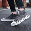 Men's Canvas Shoes Male High Top Casual Gray Skateboarding Vulcanized Shoes Comfort Sneakers Comfortable Outdoor Sport Walking Fashion Sneakers High Top Casual Shoes Walking Sneakers by Stevvex