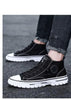 Men's Canvas Shoes Male High Top Casual Gray Skateboarding Vulcanized Shoes Comfort Sneakers Comfortable Outdoor Sport Walking Fashion Sneakers High Top Casual Shoes Walking Sneakers by Stevvex