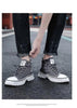 Men's Canvas Shoes Male High Top Casual Gray Skateboarding Vulcanized Shoes Comfort Sneakers Comfortable Outdoor Sport Walking Fashion Sneakers High Top Casual Shoes Walking Sneakers by Stevvex
