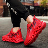 Men's Casual Sneakers Flame Print Running Mesh Shoes Outdoor Lightweight Twist Bottom Breathable Tennis Sport Shoes For Workout Walking Outdoor Sport Gym Fashion Sneakers by Stevvex