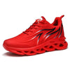 Men's Casual Sneakers Flame Print Running Mesh Shoes Outdoor Lightweight Twist Bottom Breathable Tennis Sport Shoes For Workout Walking Outdoor Sport Gym Fashion Sneakers by Stevvex