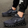 Men's Casual Sneakers Flame Print Running Mesh Shoes Outdoor Lightweight Twist Bottom Breathable Tennis Sport Shoes For Workout Walking Outdoor Sport Gym Fashion Sneakers by Stevvex
