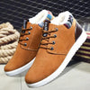 Men's Cotton Snow Boots Winter Plus Velvet Warm Casual Hiking Boots Breathable Slip Resistant Trial Hiking Shoes Mountain Biking Outdoor Work Shoes by Stevvex